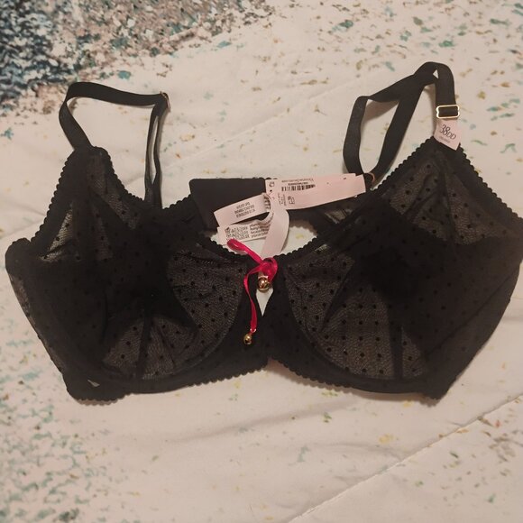 Unlined sheer bra with seasonal details - Picture 1 of 2